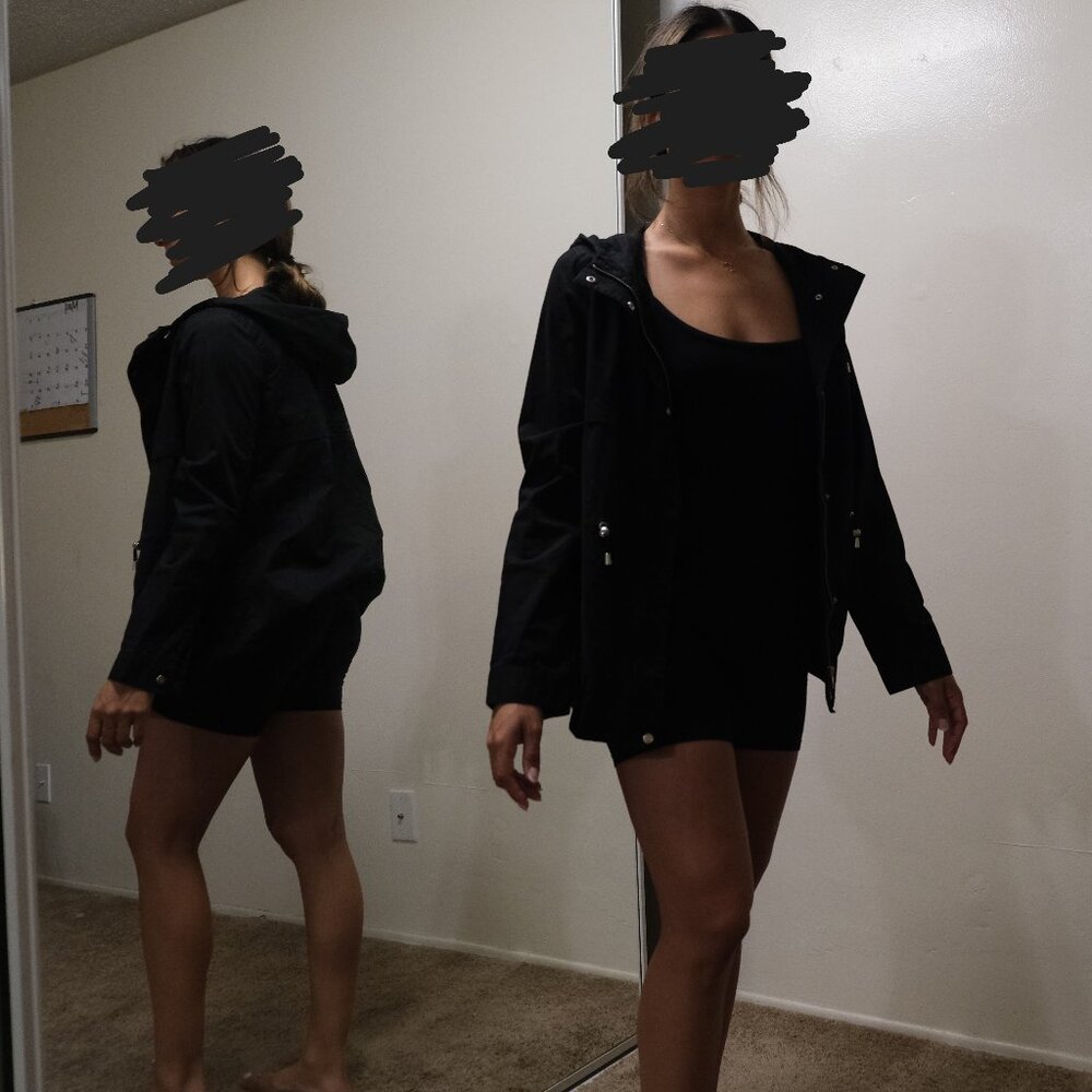 Light weight, Black rain jacket